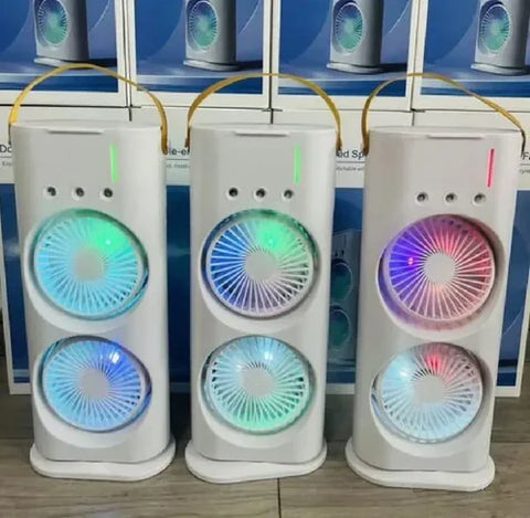 Portable USB Mist Fan White 360° Rotatable